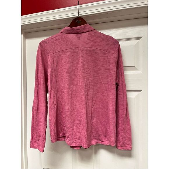 J. Jill Punk Hidden Button Button Down Shirt sz LP EUC - Picture 6 of 7